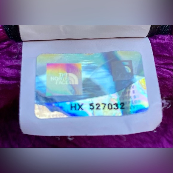 The NORTH FACE Girls' Osito Fleece Jacket, Purple & Black, Zipper Pockets, GUC - Picture 12 of 12